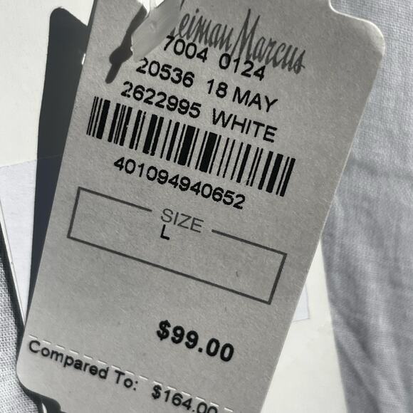 NEIMAN MARCUS PURE NORDIC COTTON KIMONO COVERALL SZ L - Picture 4 of 6